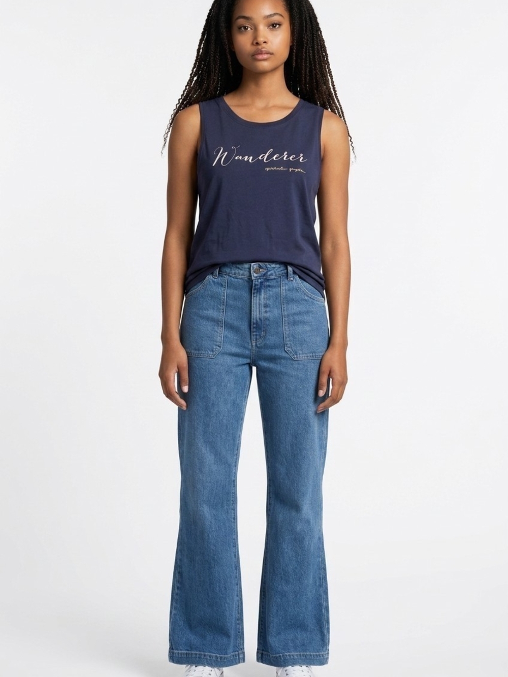 Classic High-Rise Flare Jeans - Blue